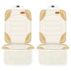 Siivton Car Seat Protector for Child, Cushion for Leather & Fabric Seats, 2 Mesh Pockets, Non-Slip Bottom, Waterproof for Vehicles - Baby & Pets (2 Pack)