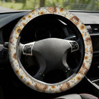 Highland Cow & Highland Cattle Steering Wheel Cover with 2 Car Air Fresheners, Quick Installation & Comfortable Grip for Cars & SUVs