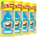 LITTLE TREES Car Air Freshener | Hanging Tree Provides Long Lasting Scent for Auto and Home | 24 Air Fresheners |Caribbean Colada