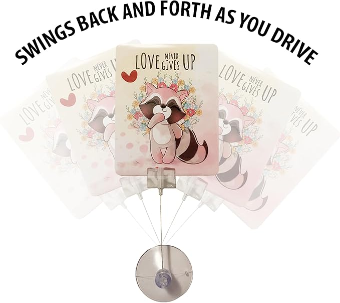 2PCS Car Air Fresheners | The Air Freshener That Swings Back And Forth | Cute | Scents Include, New Car, Forest Fresh, Black Ice, Lemon, Cherry, Lilly and Lavender (Cute)