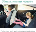 FH Group Faux Leather Auto Seat Back Kick Protectors, Heavy Duty Car Kick Mats for Kids –2-Pack Back Seat Protector for Driver and Passenger Seat, Waterproof Protection, Easy to Clean