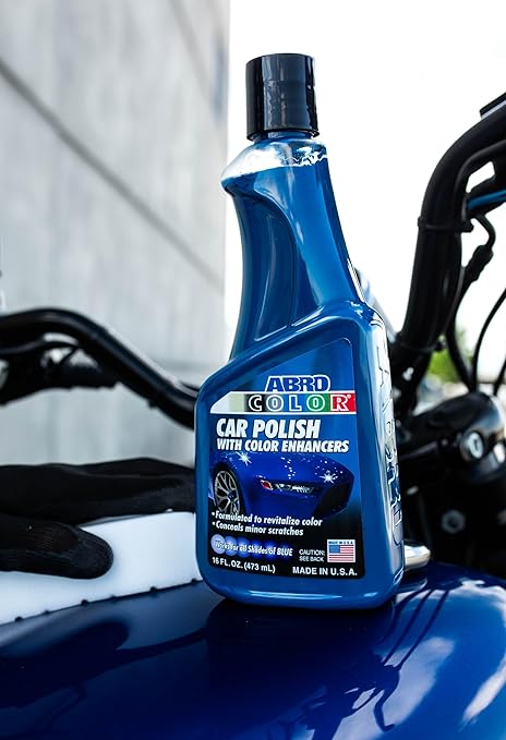 ABRO Blue Car Polish: Scratch Remover for Vehicles and Car Paint Scratch Repair Restorer Wax, Polishing Compound for Car Detailing, Paint Scratch Repair for Vehicles, Car Scratch Remover 16oz.