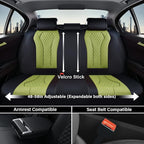 Coverado Seat Covers, Car Seat Covers Full Set, Green Car Seat Cover, Car Seat Cushion Waterproof, Luxury Auto Seat Covers, Seat Cover Car Seat Protector Fit for Most Cars