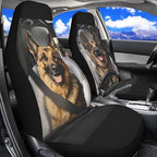 German Shepherd Family Car Seat Cover Front Seats Only,Soft Saddle Blanket Cushion Cover Premium Polyester Seat Covers for Cars Trucks and SUVs