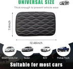 Car Center Console Pad, Waterproof Auto Armrest Seat Box Cover, PU Leather Arm Rest Protector Cushion Pad, Universal Vehicle Interior Protection Accessories for Car SUV (Black & Pink)