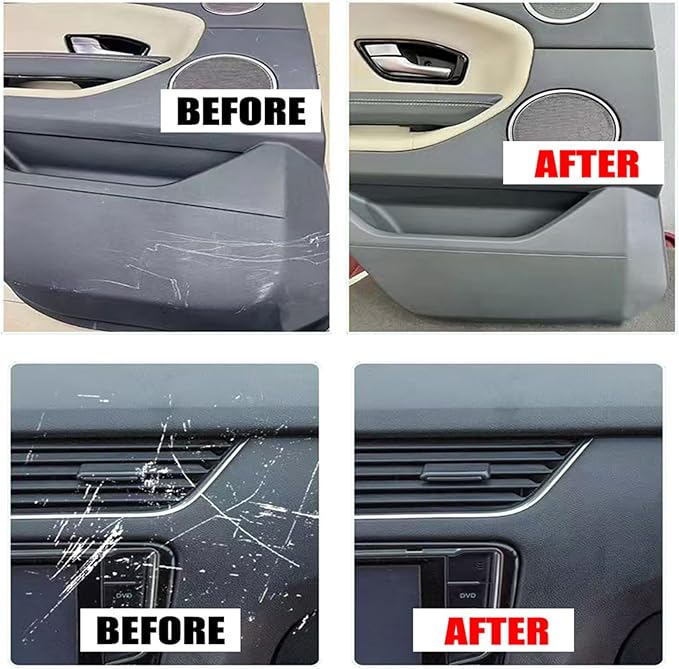 Dashboard Restorer for Car Interior, Sturdy and Long-Lasting Finish, 100g, UV Protection Dashboard Wax, Car Scratch Repair Kit, UV Protection and Anti-Fade Formula, for Daily Use Or Resale Value