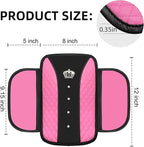 NBTEPEM Bling Crown Car Center Console Armrest Cover, Leather Middle Console Cover Cushion with 2 Storage Bags, Car Armrest Storage Box Interior Accessories for Most Vehicles(Pink)