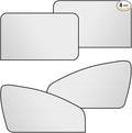 Magnetic Car Front & Rear Window Sun Shade, Full Blackout Auto Side Window Covers, UV Rays Protector Windshield Privacy Curtain, Sun Heat Blocker Auto Interior Accessory for SUV, Truck (4PCS)