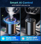 【Smart Misting Freshener·AI Auto On/Off】AREDAN Essential Oil Car Air Diffuser｜Wireless Battery Powered｜Long-Lasting Scent｜Ultra-Quiet｜Romantic Star Projection｜Home & Car Use｜Ideal Gift