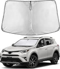 EcoNour Windshield Sunshade Compatible for Toyota RAV4 2013-2016 2017 2018, LE, XLE, Premium, XSE, Limited, SE, TRD Off-Road, Sun Visor for Front Window Sun Shade Cover, Car Accessories