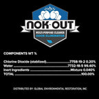 NOK OUT Odor Remover, Pet Deodorizer and Cleaning Spray, Made in the USA, 16 Fluid Ounce Spray, 4-Pack