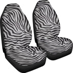Zebra Print Car Seat Cover Universal Seat Covers for Front Seats for Auto Truck Van SUV 2 Pcs