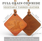 Leather Car Air Freshener Hanging for Cowboy Texas Souvenirs Western Car Accessories Cowboy Gifts for Men Leather Car Scent Western Gifts for Men