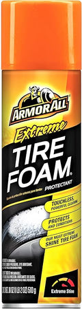 Armor All Extreme Car Tire Foam, Tire Cleaner Spray for Cars, Trucks, Motorcycles, 18 Oz Each