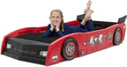 Delta Children Grand Prix Race Car Toddler-to-Twin Bed, Red
