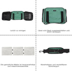 BAGLHER Expandable Cat Carrier with Travel Litter Box, Pet Travel 5 Sides Open Doors 3 Sides, Leak-Proof and Collapsible, for Car, Airplane Trip, Green