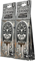 Chemical Guys Hanging Air Freshener, Black Frost Scent 6 Pack, Great for Cars, Trucks, SUVs, RVs, Home, Garage, Workspace, Dorm Room & More (2 x 3 Packs) - AIR40502
