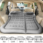 SAYGOGO SUV Air Mattress Camping Bed Cushion Pillow - Inflatable Thickened Car Air Bed with Air Pump Portable Sleeping Pad Mattress for Home Car Travel Camping Upgraded Version - Grey