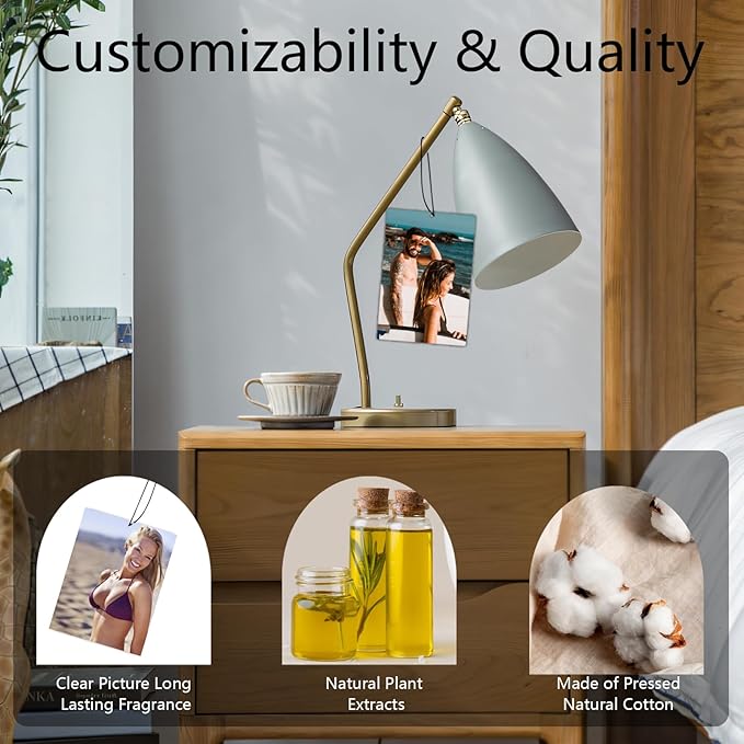 Custom Air Fresheners with Picture, Personalized Photo Air Freshener for Car Wardrobe Bathroom Hanging Ornaments (Rectangle-)