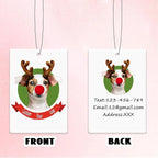 100Pcs Custom Car Air Fresheners with Picture Logo - Personalized Double-sided Car Air Fresheners with Picture Photo Text Logo Office Wardrobe Bathroom Hanging Ornaments (100 Rectangle)