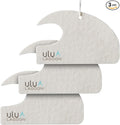 ulu Lagoon Hanging Car Air Freshener | Tropical Beach Coconut Surf Wax Scent Mini Wave | Long Lasting Car Freshener, Closet and Beyond | Made In USA | 3 Pack (White)