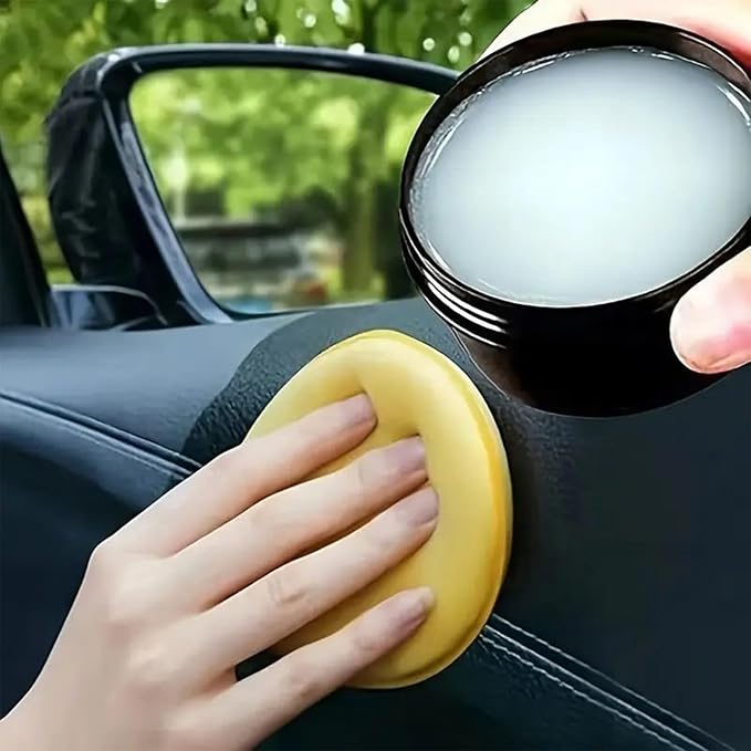 Trim Restorer - Car Interior Scratch Remover | Dashboard Restorer | Car Interior Renovation Paste | Gentle Auto Repair Compound for Door Panel Dashboard Center Console Steering Wheel Armrest Leather