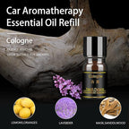 Kwak's Car Air Freshener,Rotating Solar Aromatherapy Essential Oil Diffuser Scent with Extra 4 Bottle Solar Car Air Freshener Refill
