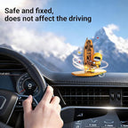 Car Air FreshenerThe Little Bear sways with The car Refillable Air Purifier for Car Interior Dashboard Decorations Accessories Ny-Flag（Yellow）