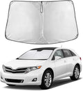 EcoNour Windshield Sunshade Compatible for Toyota Venza 2009-2013 2014 2015, Sun Visor for Front Windshield & Window Sun Shade Cover, UV Heat Blocker & Protector, Car Accessories