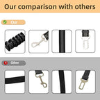 Dog Seat Belt for Car - Adjustable Dog Car Safety Harness, Elastic Cushioning Seatbelt Leash, Reinforced Metal Buckle Anti-Tangle Design, for Small and Medium Pets (Black)