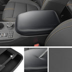 SXCY for 2024 2025 2026 Ford Ranger Armrest Cover (w/Privacy Storage) for 2024 2025 2026 Ford Ranger XL/XLT/Lariat/Raptor Accessories 2025 2026 Ranger Center Console Cover Silicone Full Cover