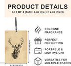 Vintage Duck deer dog Car Air Freshener 4 Pcs,Mallard Duck Lover Gifts Car Accessories for Women Men,Rustic Farmhouse Farm Animal Air Freshener Hanging for Cars Books Closet Drawer