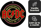Rocksax AC/DC High Voltage Hanging Air Freshener – Long-Lasting Vanilla Car Air Freshener for Home & Office – Double-Sided Print Rock Band Memorabilia Car Fresheners