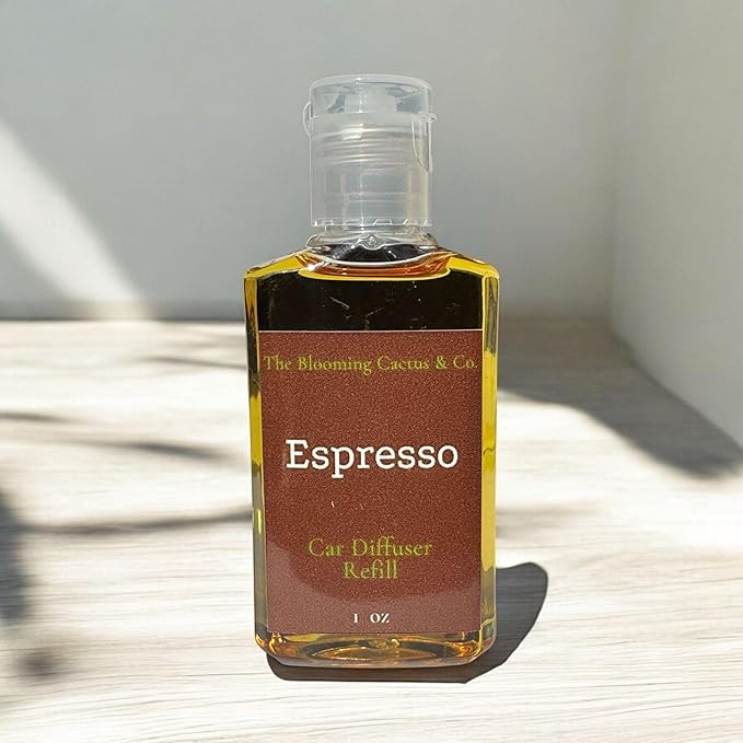 Car Diffuser Oil Refill 1 oz – Essential Oil Car Air Freshener Refill for Hanging Car Diffuser, Long Lasting Fragrance Oil, Phthalate Free, Multiple Scents. | Espresso