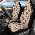 ELEQIN Brown Camo Front Car Seat Covers 2pcs, Automotive Seat Covers Car Accessories Universal Size Fit for Most Cars,SUVs&Trucks&Vans