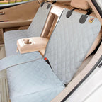 Dog Car Seat Cover for Back Seat, Waterproof Bench Backseat Protector, Nonslip Rear Seat Cover for Kids & Pets, Compatible with Middle Armrests, Fits Most Cars & Midsize SUVs