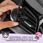 Sanrio Kuromi Car Trunk Organizer, Steering Wheel Cover, Air Freshener & Refill – Cute, Collapsible, Heavy-Duty Storage & Car Accessories for Groceries, Tools, Travel – 12.5"L x 12.5"W x 9"H