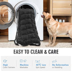 Backseat Dog Bed Non-Slip, Dog Bed for Car Back Seat Soft and Comfortable, Back Seat Pet Bed Mat for Travel, Pet Car Blanket for Backseat Extender and Seat Covers Black (51”X 23.5”)