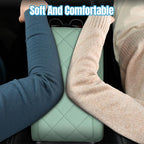 Hovom Car Center Console Armrest Pillow, 12.6"×7.87"×1.97" Leather Arm Rest Cover for Cars, Soft Comfortable Auto Armrest Cushion Pad, Vehicle Middle Console Cover, Car Accessories (Green)