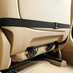Black Panther PU Car Seat Cover, Front Bottom Seat Protector Compatible with 95% Vehicles,Anti-Slip & Full Wrapping Bottom (W 21.26''×D 20.86”)(1Piece,Dark Beige)