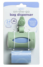 Ubbi On-the-Go Diaper Bag Dispenser for Travel, Retractable Must Have for Newborns, Helpful Baby Accessory, Sage Green