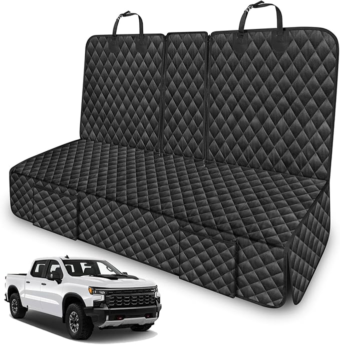 Dog Car Seat Cover for Back Seat Compatible with Honda Ridgeline Pilot Passport Accessories 2000-2026, Waterproof Non-Slip Pet Bench Backseat Covers