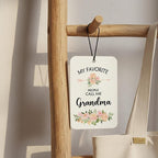 Grandma Gifts Car Air Freshener Hanging 3 Pack, My Favorite People Call Me Grandma Car Accessories Gifts for Christmas Women,Rustic Floral Scent Card Lavender for Closet Drawer Bathroom Decor
