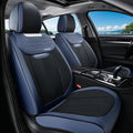 Coverado Front Seat Covers, Breathable Nappa Leather Car Seat Cover, Universal Seat Covers for Cars, Waterproof Car Seat Protector, Driver Seat Cover Fit for Most Cars(Blue&Black)