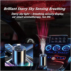 Smart Car Air Fresheners Rechargeable New atomization experience Perfume Humidifier Fashionable Starry Sky Auto On/Off 50ml French Natural Perfume Adjustable Concentration Lasts 5 Months(Red)