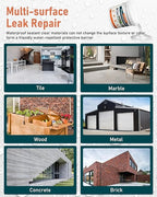 Transparent Waterproof Coating 175oz, Water-Based Invisible Waterproof Agent Leak Repair Sealant, Indoor & Outdoor Roofs, Shower Walls, Bathroom, Kitchen, Liquid Water Proof Clear Sealant