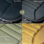 Car Seat Cushion Pad for Driving, Chair Cushion for Office/Truck with Memory Foam, Seat Cushion Comfortable and Durable, Khaki