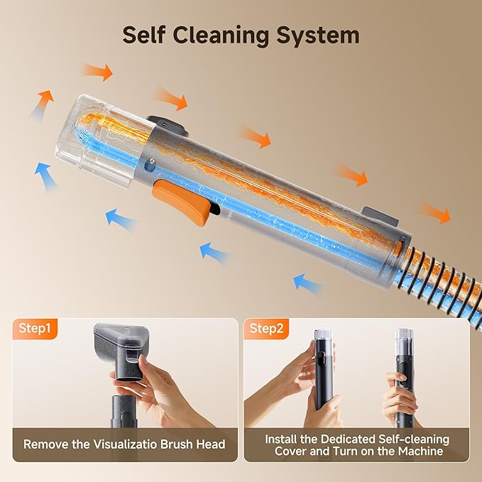 Uwant Portable Carpet and Upholstery for Deep Cleaner, 18Kpa Carpet Cleaner Machine for Cars, Pets with Cleaning Tool and Self Cleaning for Spot, Rug, Couch