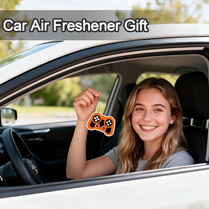 Game Console Car Air Fresheners,5-Pack Cedar Scents Cute Car Accessories,Funny Hanging Ornament Decor for Rearview Mirror,Long-Lasting Fresh Gifts for Women,Girls,Boys