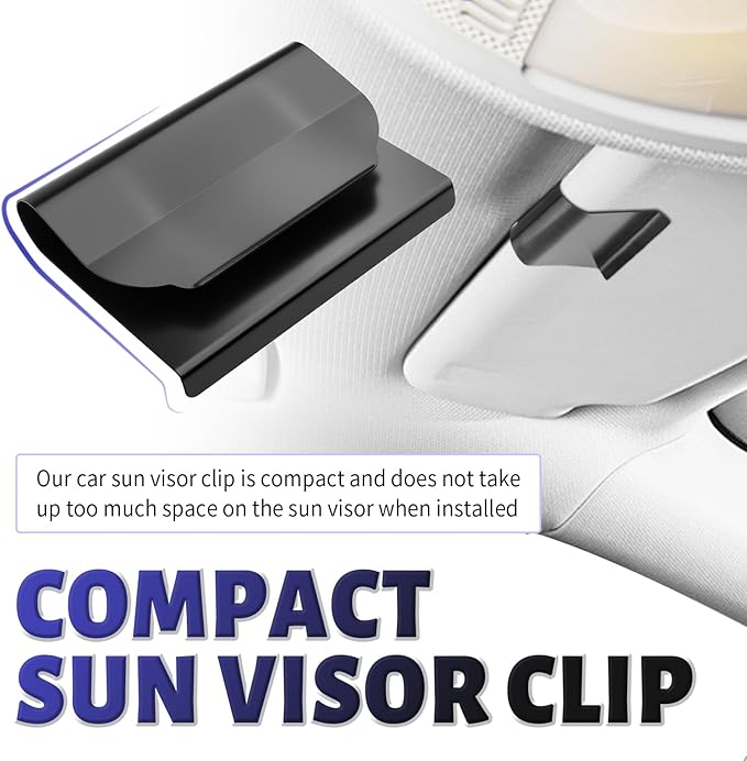 Compatible with Drift Car Air Freshener Sun Visor Clip,Metal Wood Car Freshener Visor Clip with High Clamping Force,Universal Wood Cars Air Fresheners Visors Clips Cars Accessories